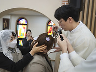 부활대축일 세례식 사진입니다.