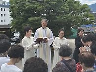 운교동성당에사무실계단.앞..