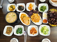 합천 황매산 정기산행 하산 음식
