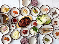 청산도 특별산행 하산음식