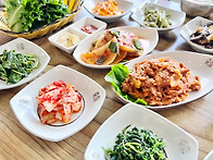 합천 황매산 정기산행 하산 음식