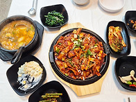 남원 만행산 정기산행 하산 음식