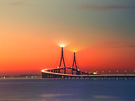 인천대교 야경&작은 카페에..