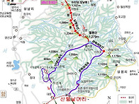 제119차 정기산행(경남 함양 칼날봉 - 월..