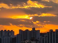 중랑천 아름다운 해넘이