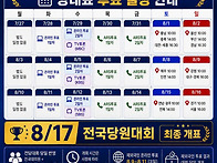 당대표 투표 일정안내