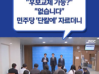 "후보교체 가능?"...민주..