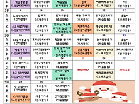 25년 12월 계획표입니다.