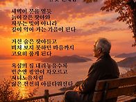 [불꽃의 詩] 늙어감 (2)