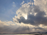 눈내리고 나서 멋진 구름속..