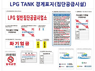 LPG TANK 경계표지-집단공..