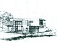 모던한 스타일의 노출 콘크..