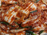 알배추 겉절이 맛..
