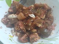 흑토마토 깍두기