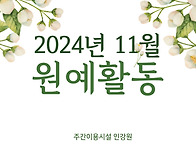 24년 11월 원예활..