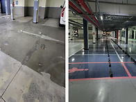 아파트 지하주차장 바닥 에폭시 도장공사