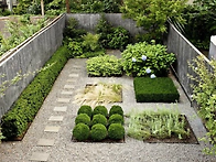 전원주택의 정원에..