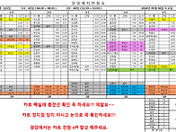 5월 30일 근무시간표입니다..