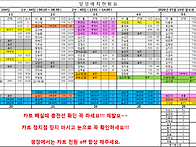 7월 13일 근무시간표입니다..