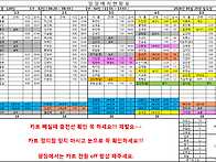 5월 25일 근무시간표입니다..