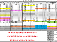 7월 12일 근무시간표입니다..