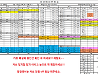 5월 27일 근무시간표입니다..