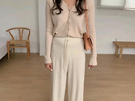 오트앤드 third golji cardigan 베이..