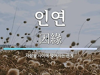 인연...