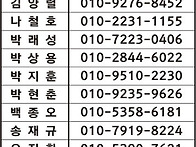 88회계 맴버연락처