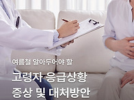 여름철 고령자 응급상황 ..