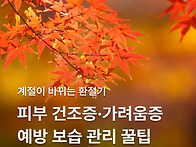 환절기 피부 건조증·가려..