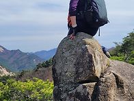 낙영산 산행. 고개 숙여 ..