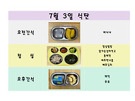 7월 3일 식단입니..