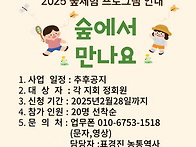 2025 숲체험 프로그램 안..