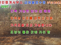 ( 물건 5097 ) 집 지을수..