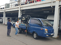 1톤크레인 중고 ..