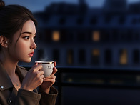 테라스에서 커피 한잔1(1..