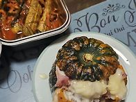 오늘 점심. 단호박 오리 훈제 찜