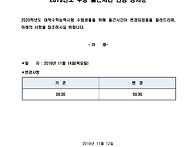 2019년 수험생들을..