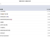 2024년 10월 채팅순위 T..