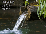 실버체조 수업 알림