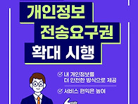 개인정보 전송요구권 확대..