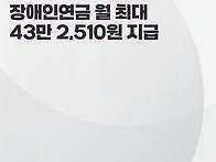 2025 장애인연금 월 최대..