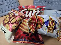 오우 예쓰~~과자 타임