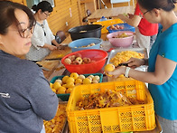 주일학교 복숭아쨈 만들기