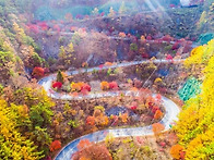 단풍 명소 '보발재 전망대..