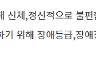 장애등급 판정기준(장애정..
