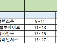 9/1 리그경기일정