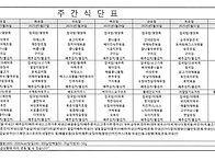 2025년 6월 식단표