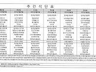2025년 5월 식단표